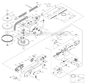 Page A Diagram and Parts List for Type 1 Porter Cable Sander Polisher